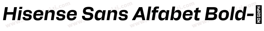 Hisense Sans Alfabet Bold字体转换